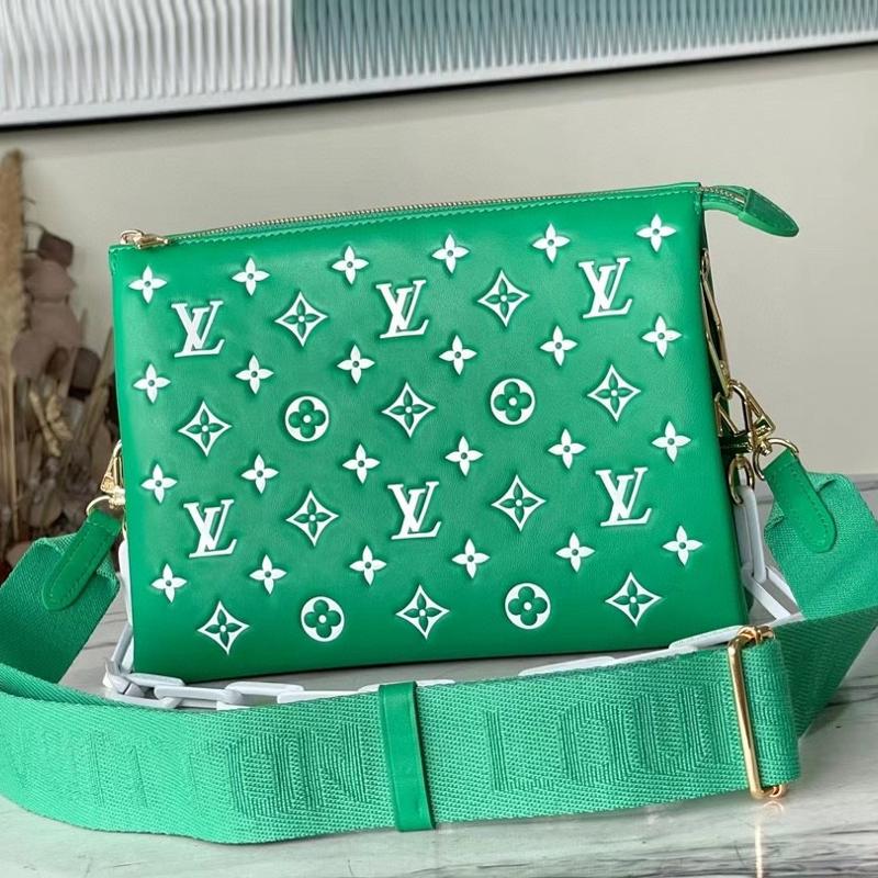 LV Handbags Clutches M20760 green